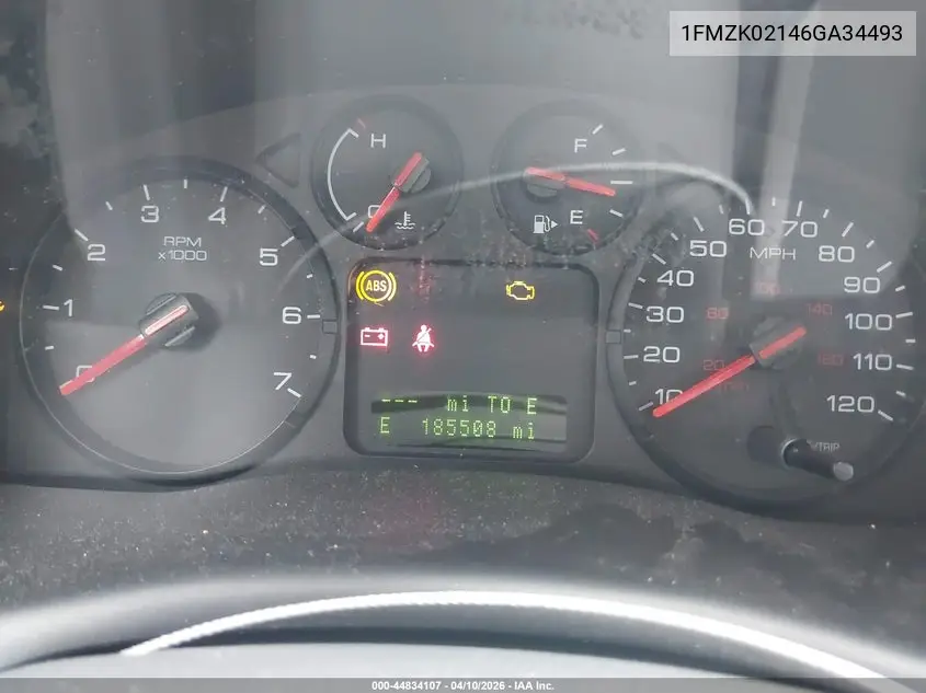 2006 Ford Freestyle Sel VIN: 1FMZK02146GA34493 Lot: 44834107