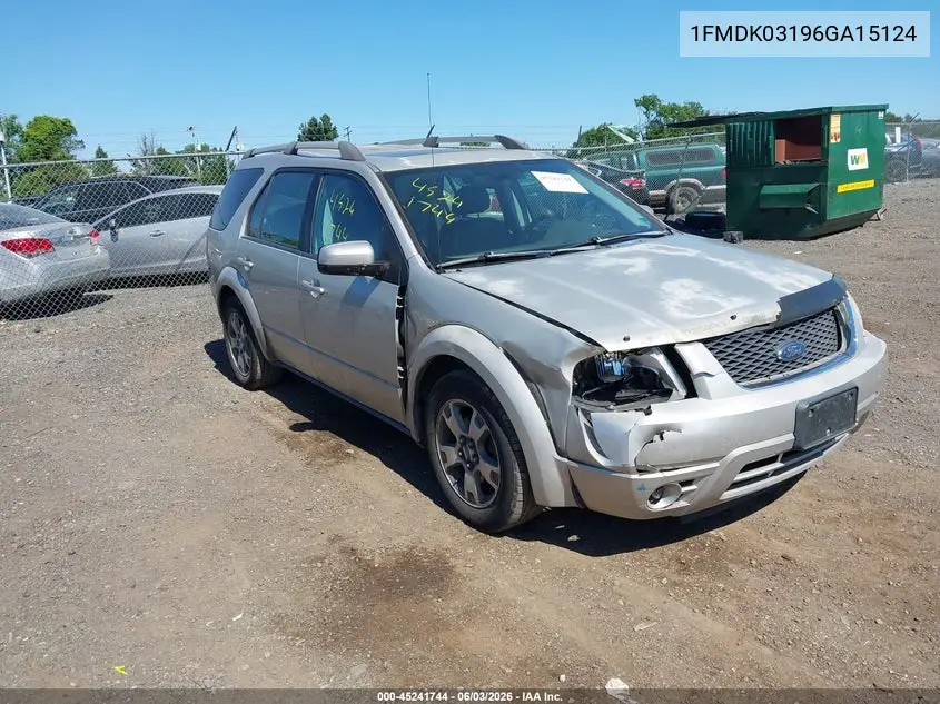 2006 Ford Freestyle Limited VIN: 1FMDK03196GA15124 Lot: 45241744