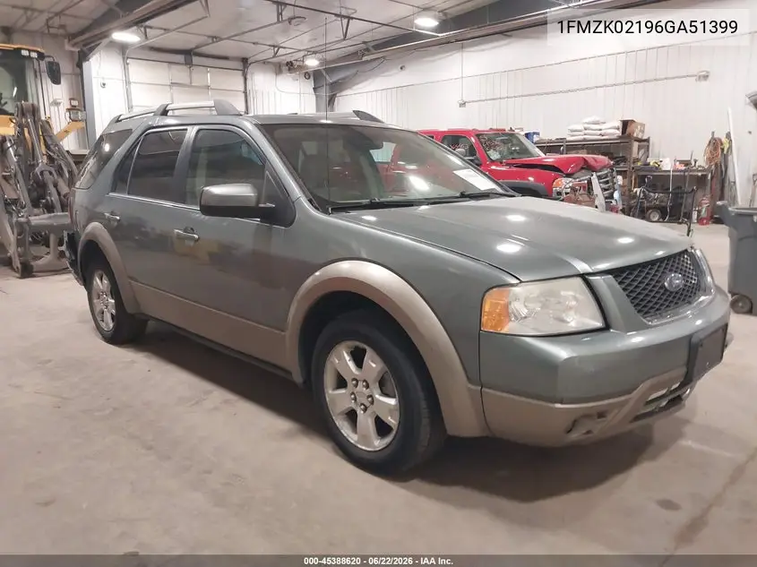 2006 Ford Freestyle Sel VIN: 1FMZK02196GA51399 Lot: 45388620