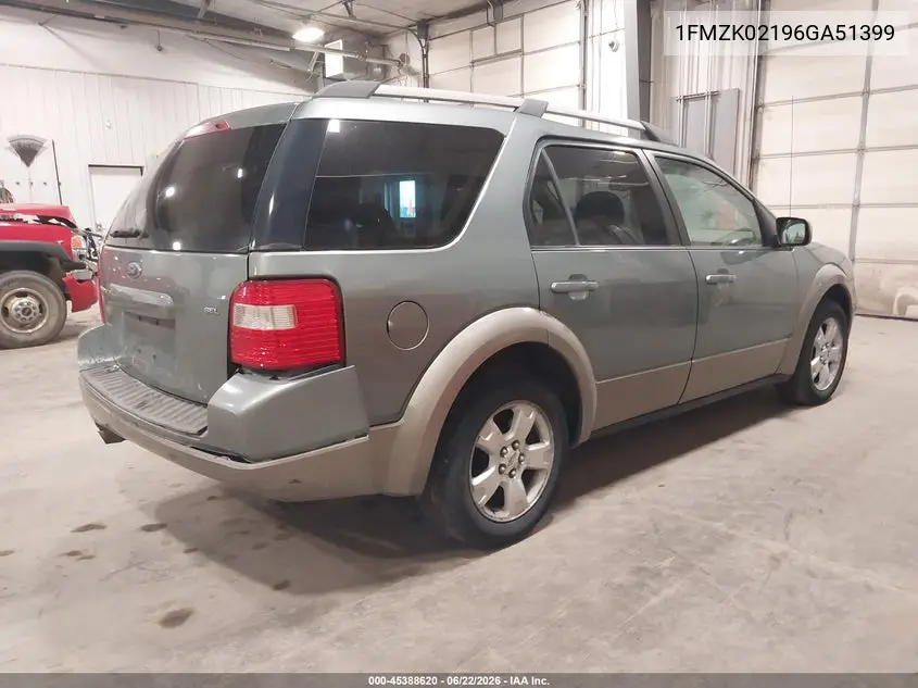 2006 Ford Freestyle Sel VIN: 1FMZK02196GA51399 Lot: 45388620