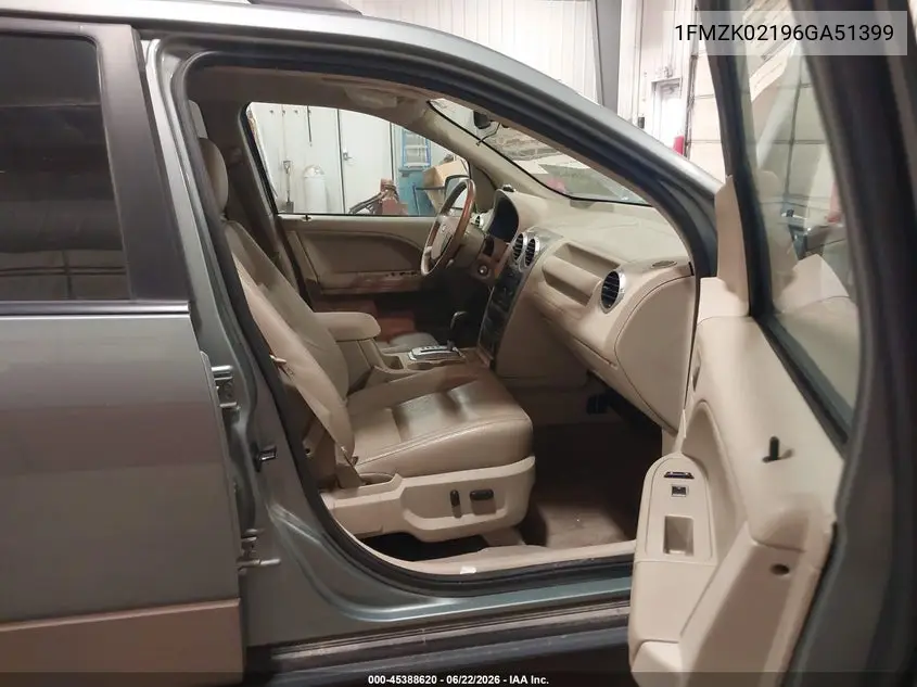 2006 Ford Freestyle Sel VIN: 1FMZK02196GA51399 Lot: 45388620