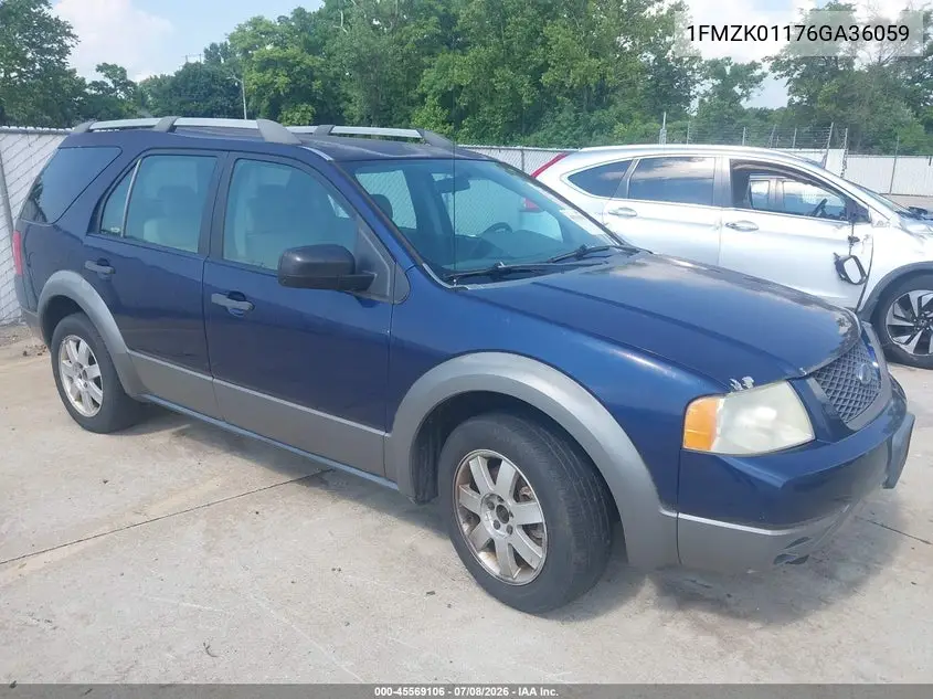 2006 Ford Freestyle Se VIN: 1FMZK01176GA36059 Lot: 45569106