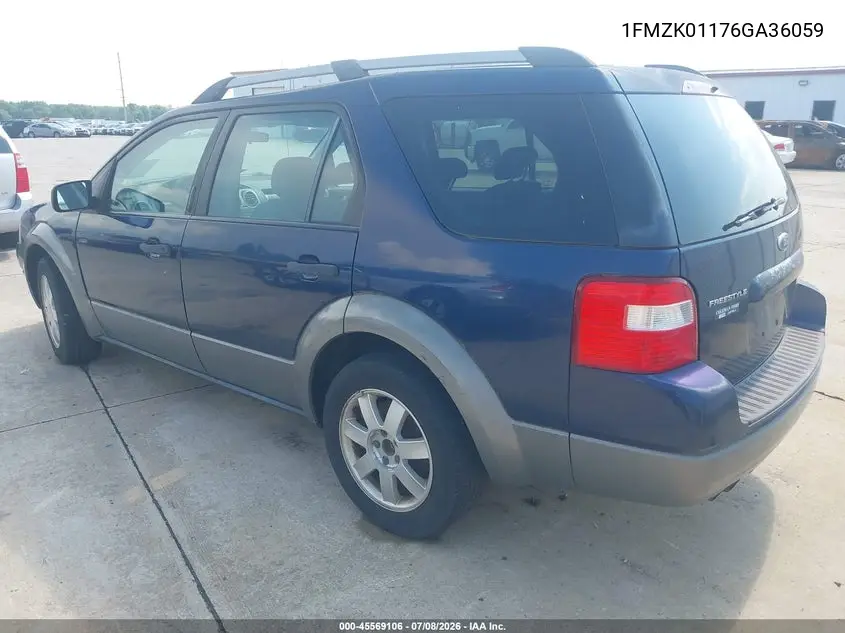 2006 Ford Freestyle Se VIN: 1FMZK01176GA36059 Lot: 45569106