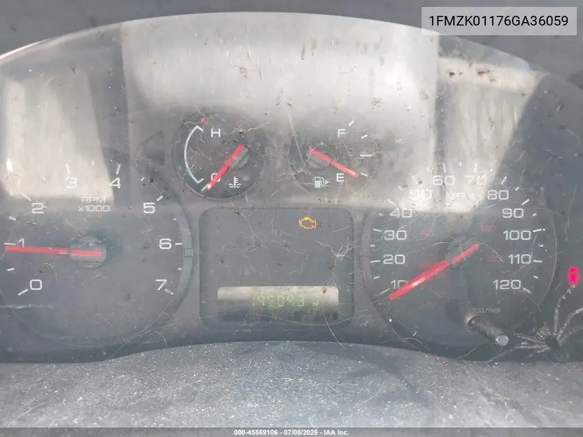 2006 Ford Freestyle Se VIN: 1FMZK01176GA36059 Lot: 45569106