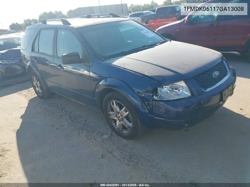 2007 Ford Freestyle Limited VIN: 1FMDK06117GA13008 Lot: 43432391