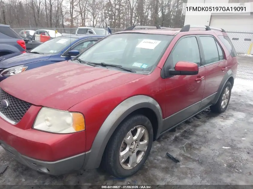 2007 Ford Freestyle Sel VIN: 1FMDK05197GA19091 Lot: 44106627