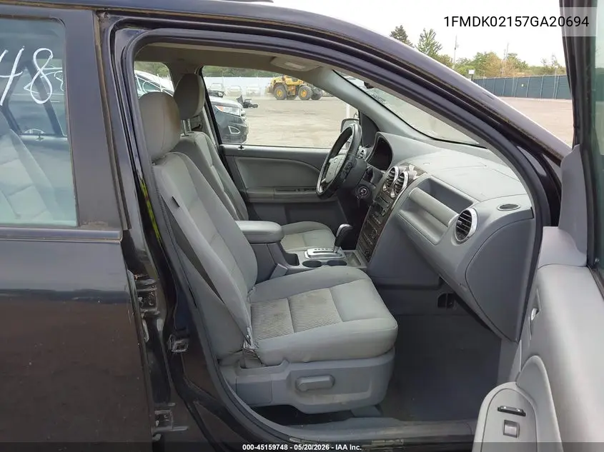 2007 Ford Freestyle Sel VIN: 1FMDK02157GA20694 Lot: 45159748