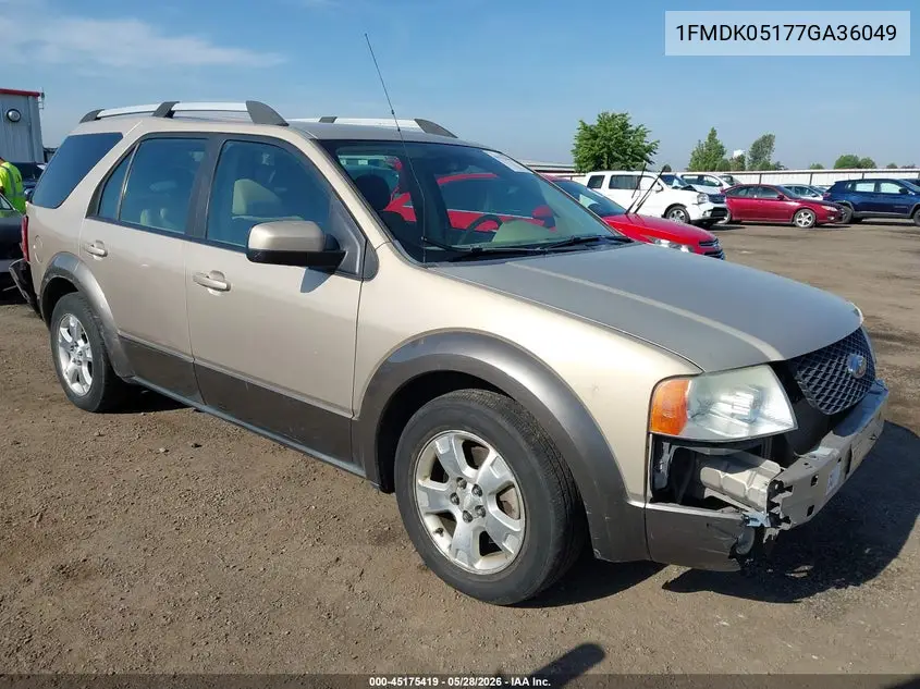 2007 Ford Freestyle Sel VIN: 1FMDK05177GA36049 Lot: 45175419