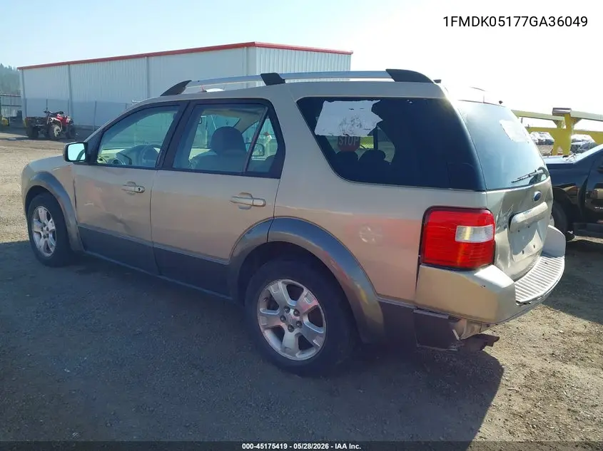2007 Ford Freestyle Sel VIN: 1FMDK05177GA36049 Lot: 45175419