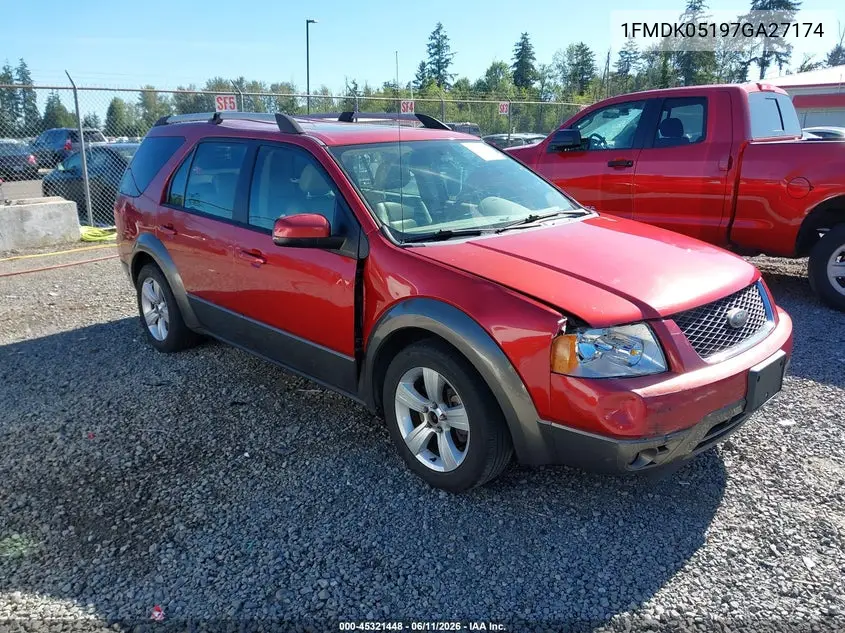 2007 Ford Freestyle Sel VIN: 1FMDK05197GA27174 Lot: 45321448