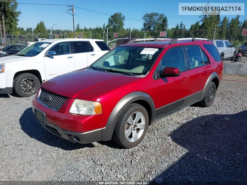 2007 Ford Freestyle Sel VIN: 1FMDK05197GA27174 Lot: 45321448