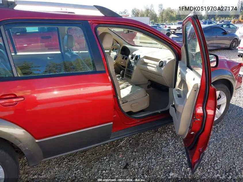 2007 Ford Freestyle Sel VIN: 1FMDK05197GA27174 Lot: 45321448