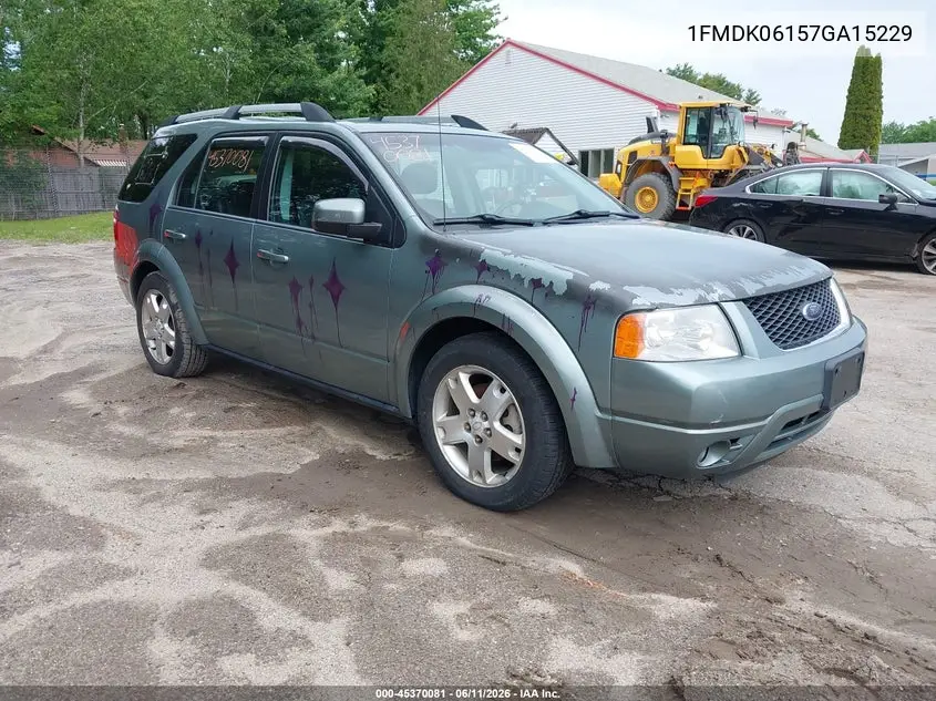 2007 Ford Freestyle Limited VIN: 1FMDK06157GA15229 Lot: 45370081