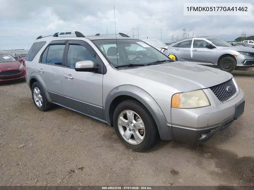 2007 Ford Freestyle Sel VIN: 1FMDK05177GA41462 Lot: 45522238