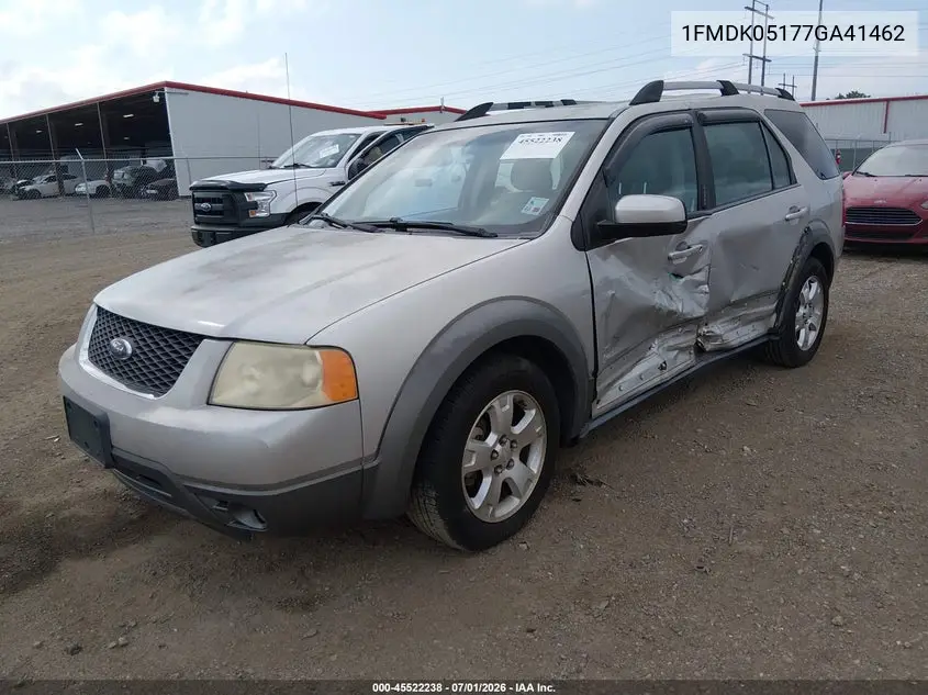 2007 Ford Freestyle Sel VIN: 1FMDK05177GA41462 Lot: 45522238