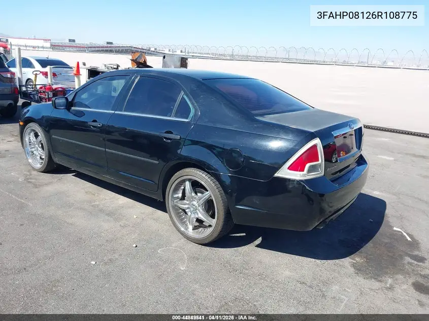 3FAHP08126R108775 2006 Ford Fusion Sel