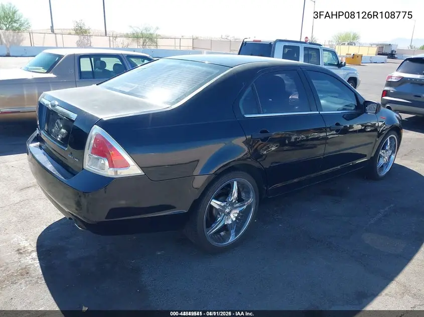 3FAHP08126R108775 2006 Ford Fusion Sel