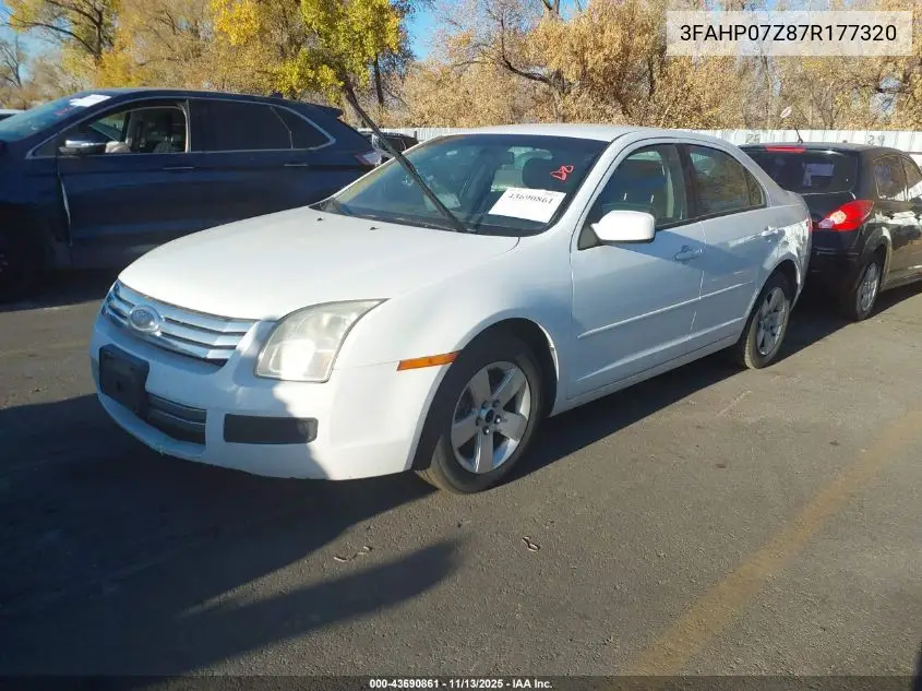 3FAHP07Z87R177320 2007 Ford Fusion Se