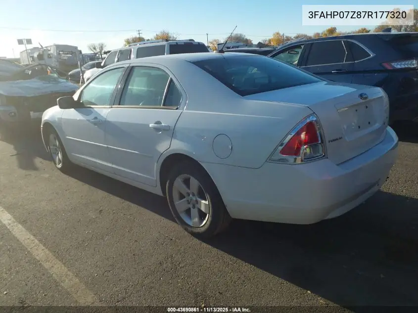3FAHP07Z87R177320 2007 Ford Fusion Se