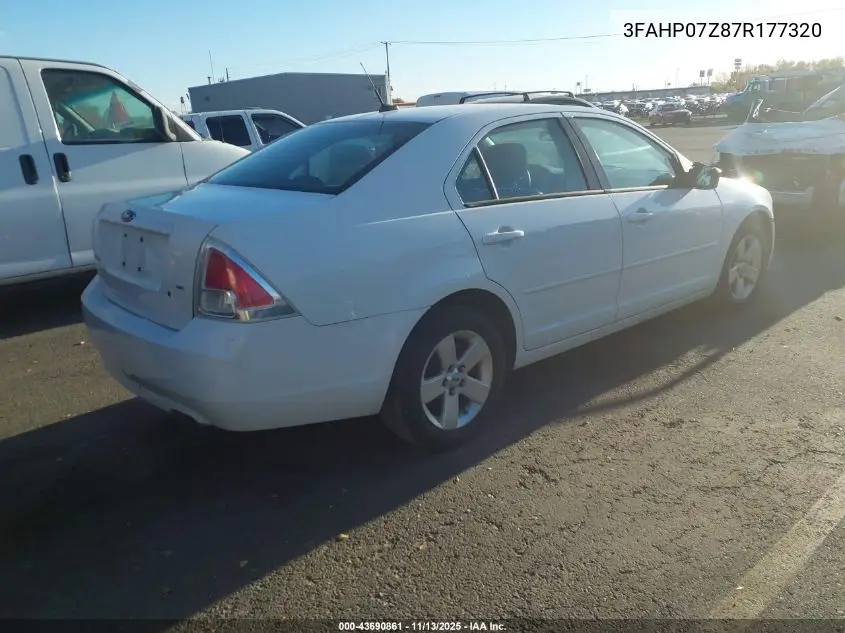 3FAHP07Z87R177320 2007 Ford Fusion Se