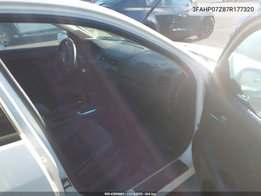 3FAHP07Z87R177320 2007 Ford Fusion Se