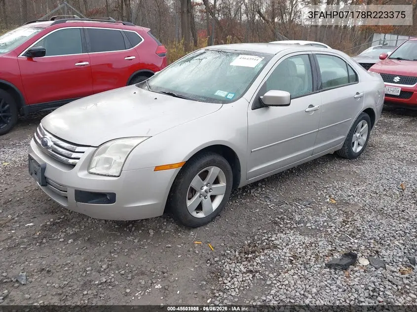 3FAHP07178R223375 2008 Ford Fusion Se