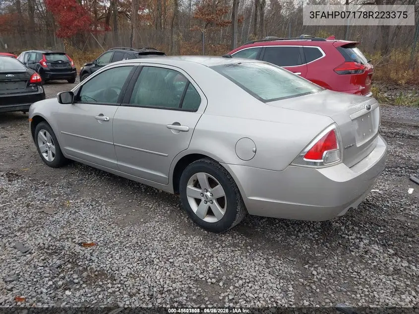 3FAHP07178R223375 2008 Ford Fusion Se