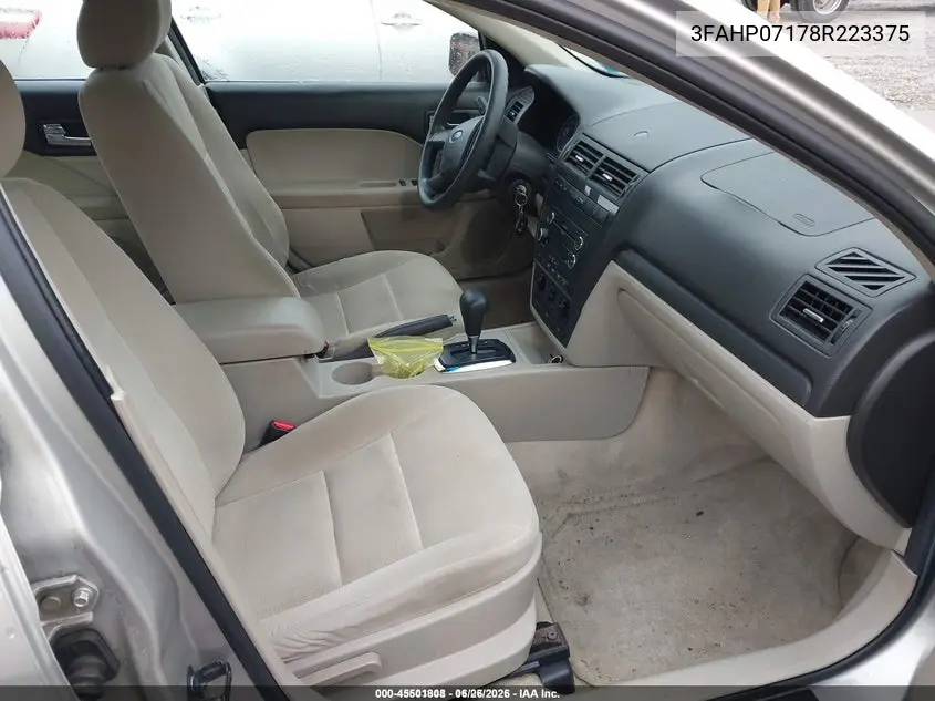 3FAHP07178R223375 2008 Ford Fusion Se