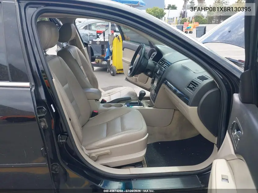 2008 Ford Fusion Sel VIN: 3FAHP081X8R130395 Lot: 45674258