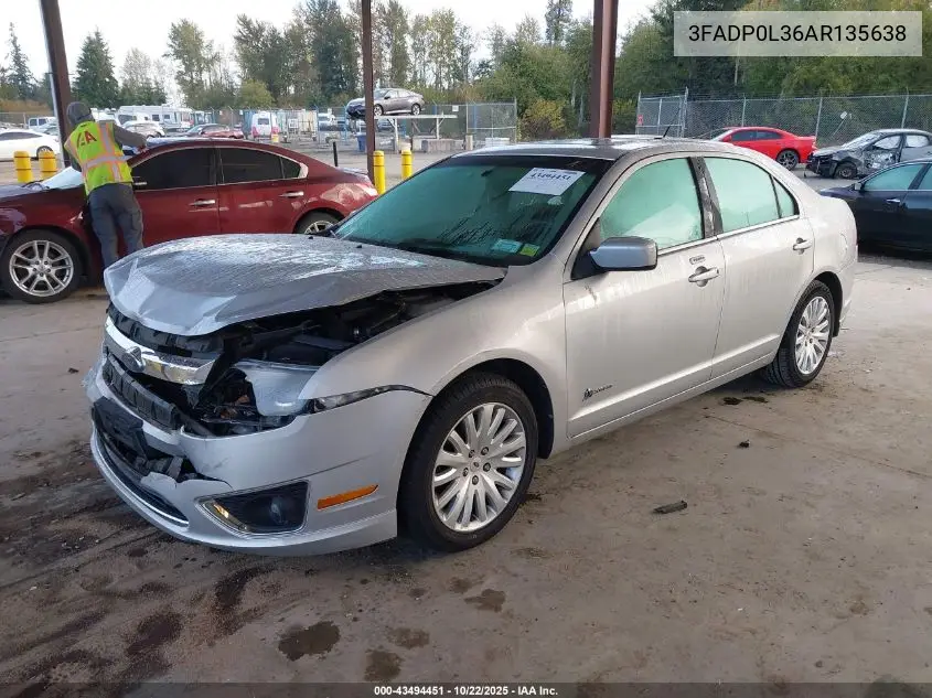 3FADP0L36AR135638 2010 Ford Fusion Hybrid