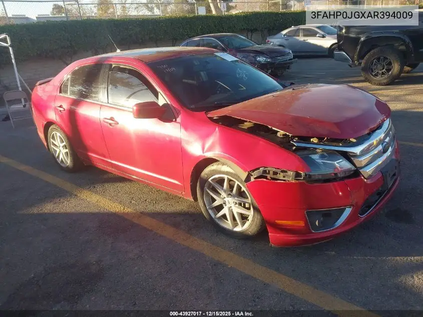 3FAHP0JGXAR394009 2010 Ford Fusion Sel