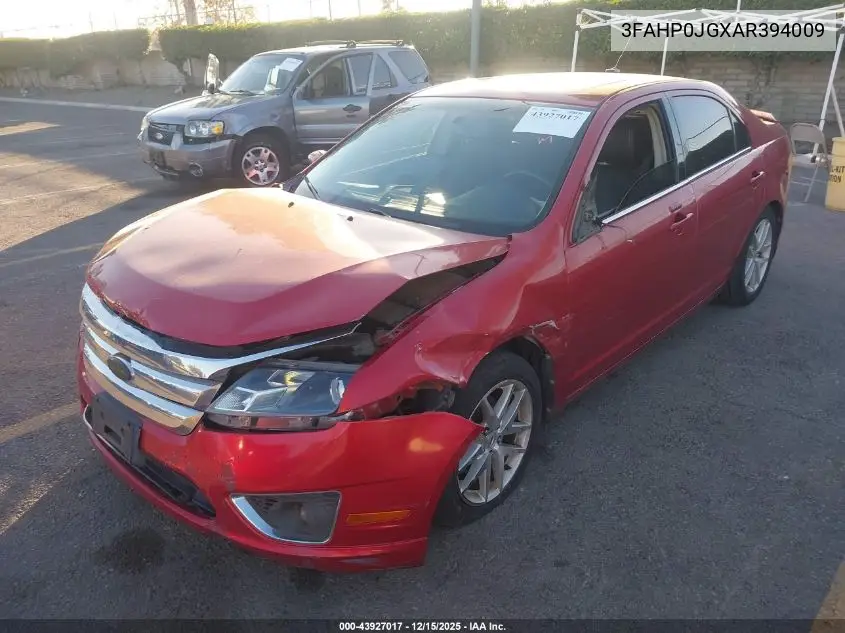 3FAHP0JGXAR394009 2010 Ford Fusion Sel
