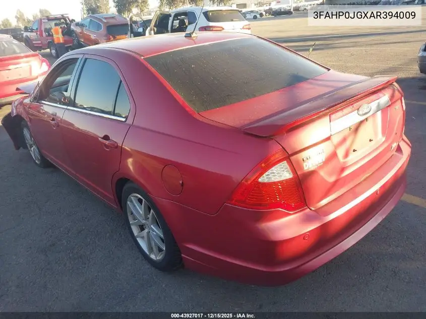 3FAHP0JGXAR394009 2010 Ford Fusion Sel