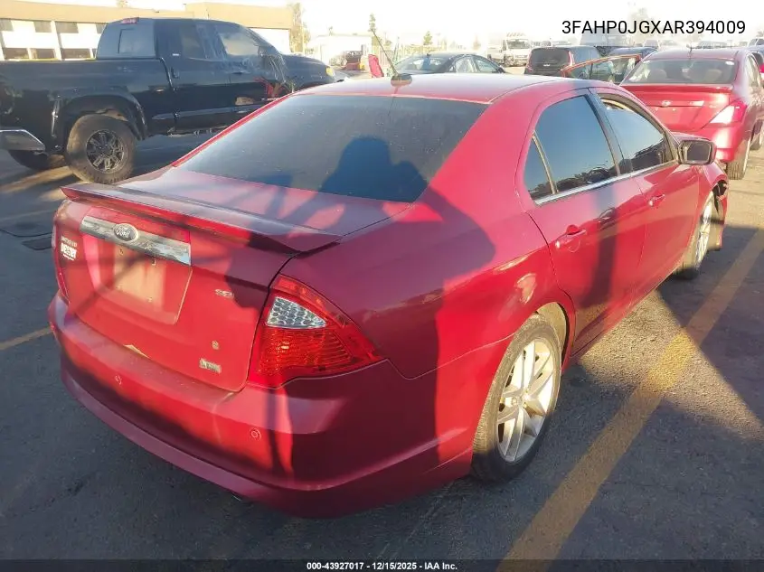 3FAHP0JGXAR394009 2010 Ford Fusion Sel