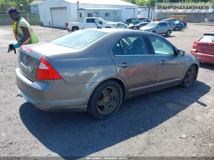 3FAHP0HAXAR394836 2010 Ford Fusion Se