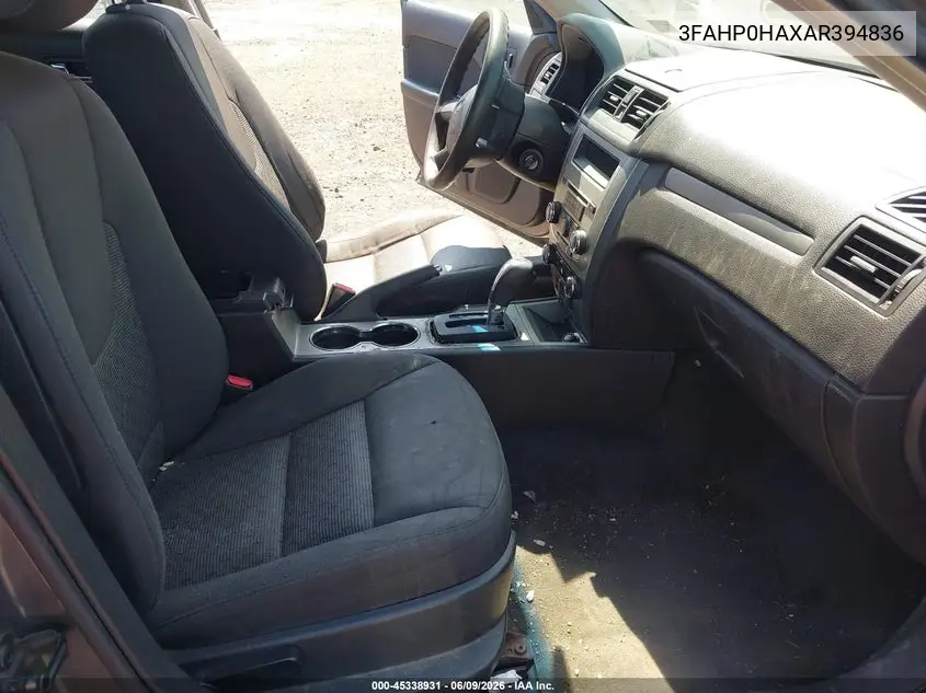 3FAHP0HAXAR394836 2010 Ford Fusion Se