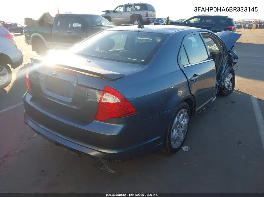 3FAHP0HA6BR333145 2011 Ford Fusion Se