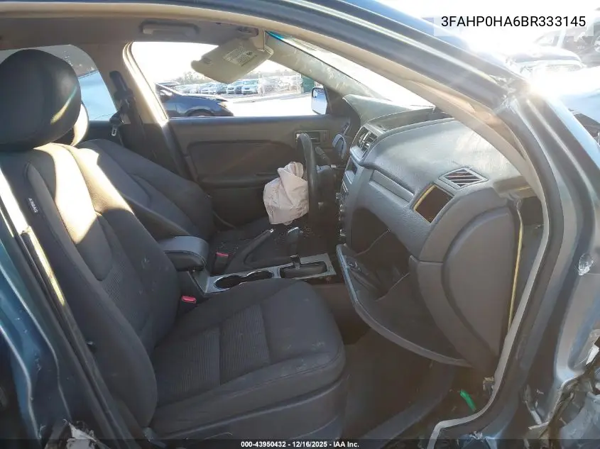 3FAHP0HA6BR333145 2011 Ford Fusion Se