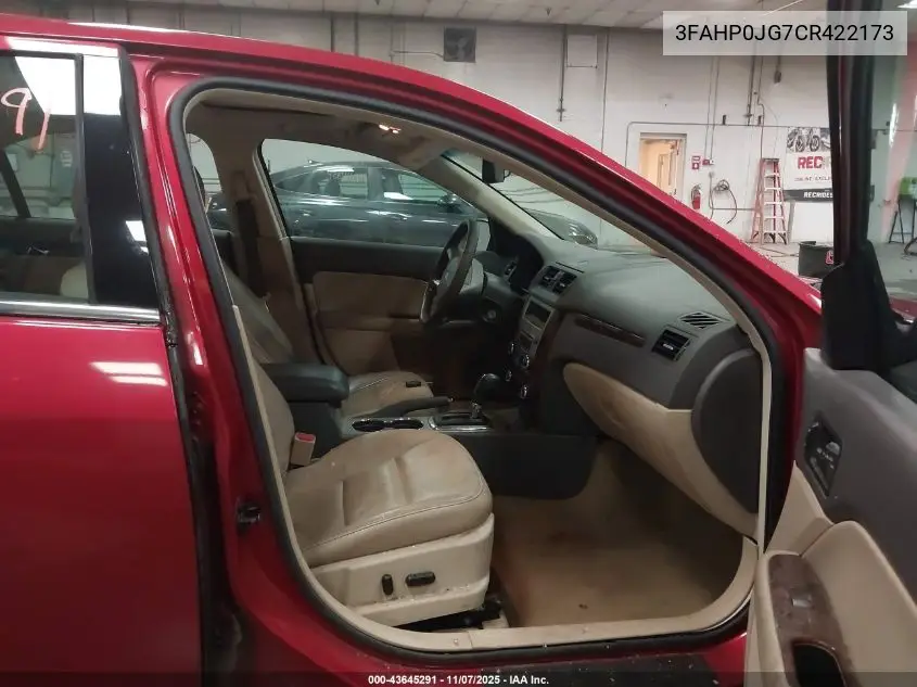 3FAHP0JG7CR422173 2012 Ford Fusion Sel
