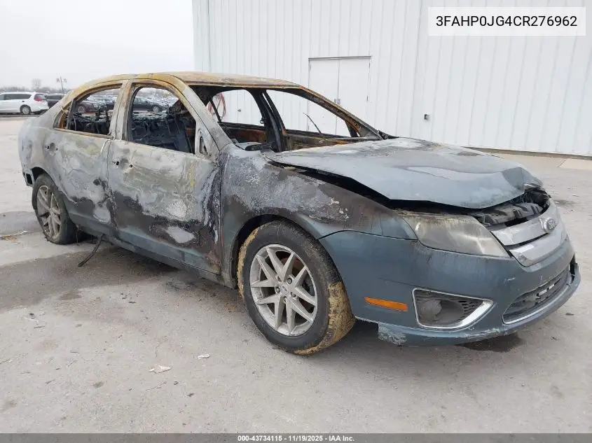 3FAHP0JG4CR276962 2012 Ford Fusion Sel