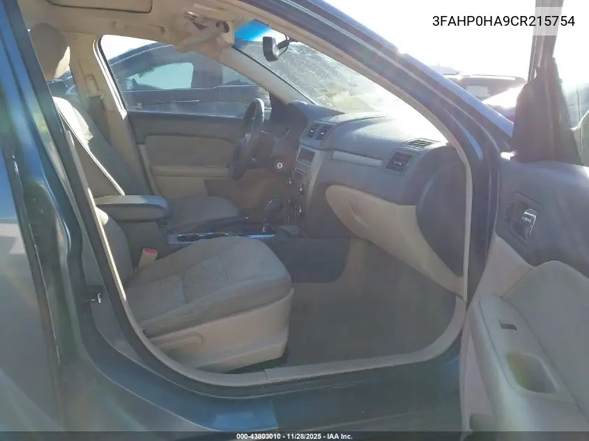 3FAHP0HA9CR215754 2012 Ford Fusion Se