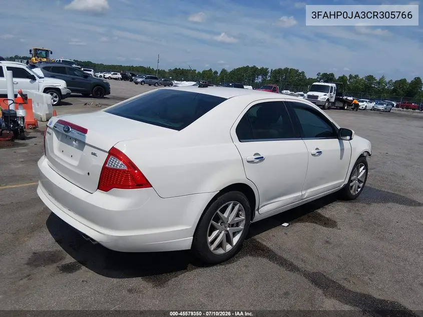 2012 Ford Fusion Sel VIN: 3FAHP0JA3CR305766 Lot: 45579350