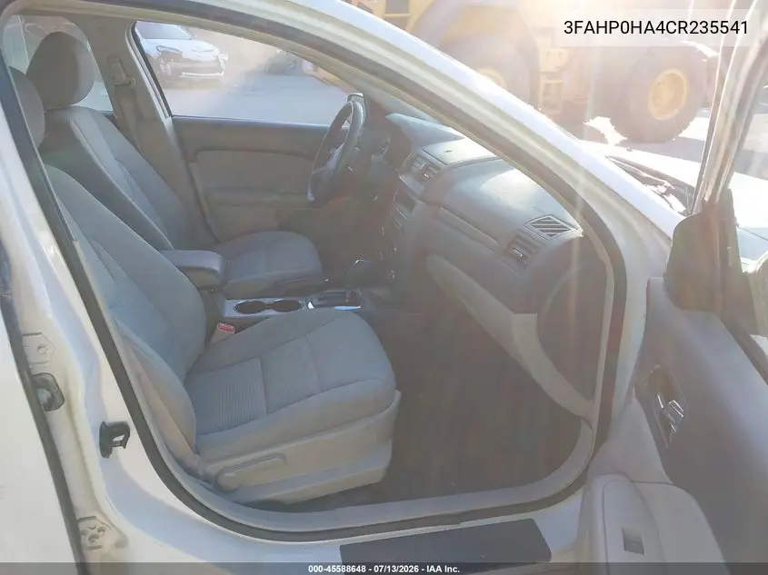 2012 Ford Fusion Se VIN: 3FAHP0HA4CR235541 Lot: 45588648