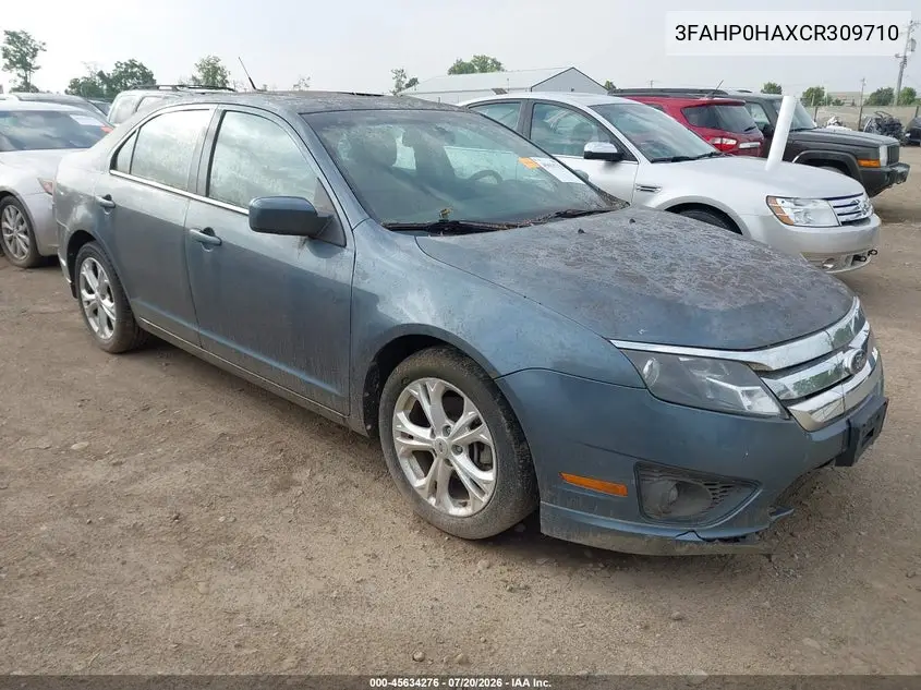 2012 Ford Fusion Se VIN: 3FAHP0HAXCR309710 Lot: 45634276
