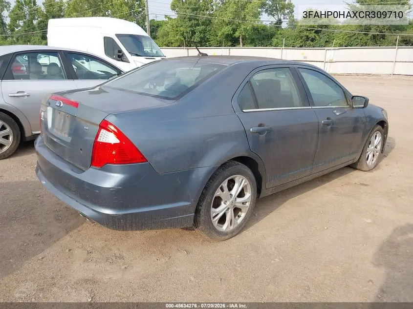 2012 Ford Fusion Se VIN: 3FAHP0HAXCR309710 Lot: 45634276
