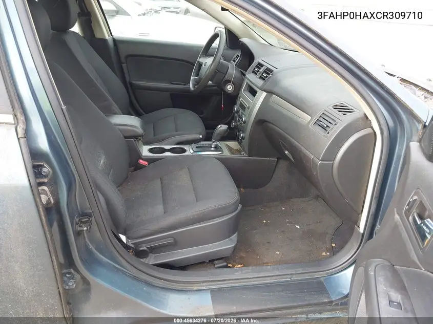 2012 Ford Fusion Se VIN: 3FAHP0HAXCR309710 Lot: 45634276