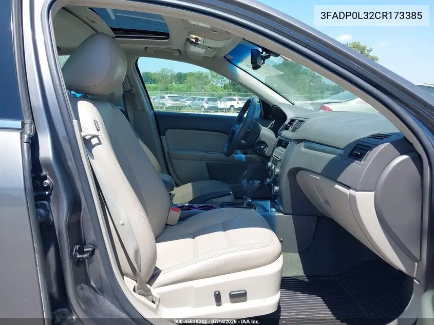 2012 Ford Fusion Hybrid VIN: 3FADP0L32CR173385 Lot: 45638243
