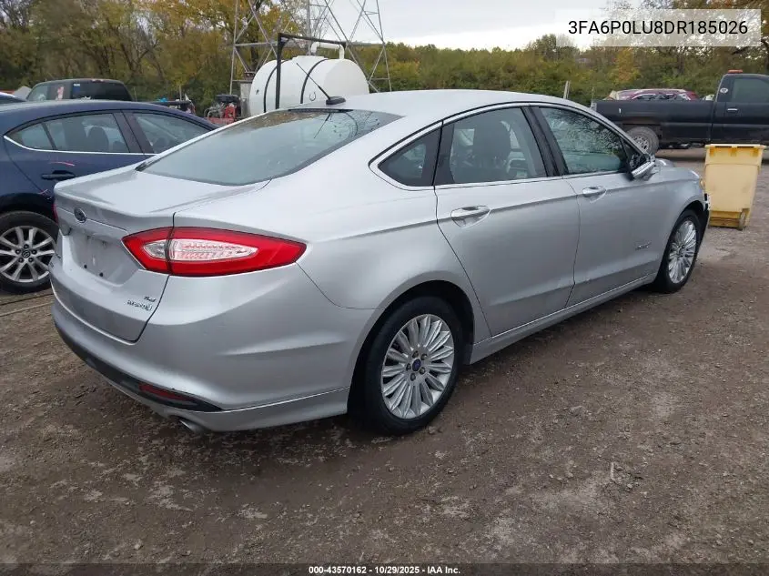 3FA6P0LU8DR185026 2013 Ford Fusion Hybrid Se