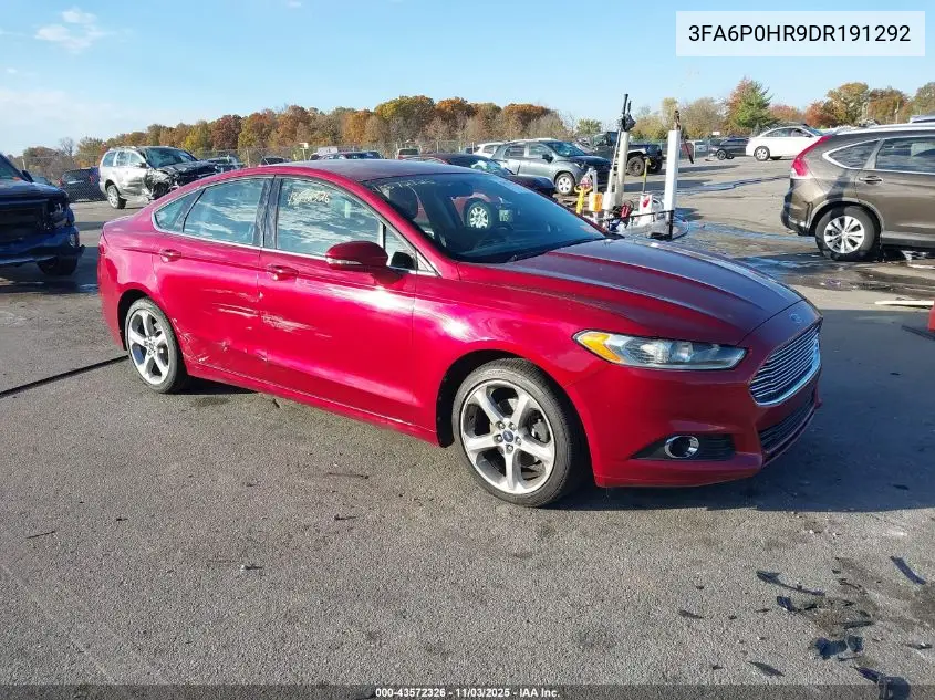 3FA6P0HR9DR191292 2013 Ford Fusion Se