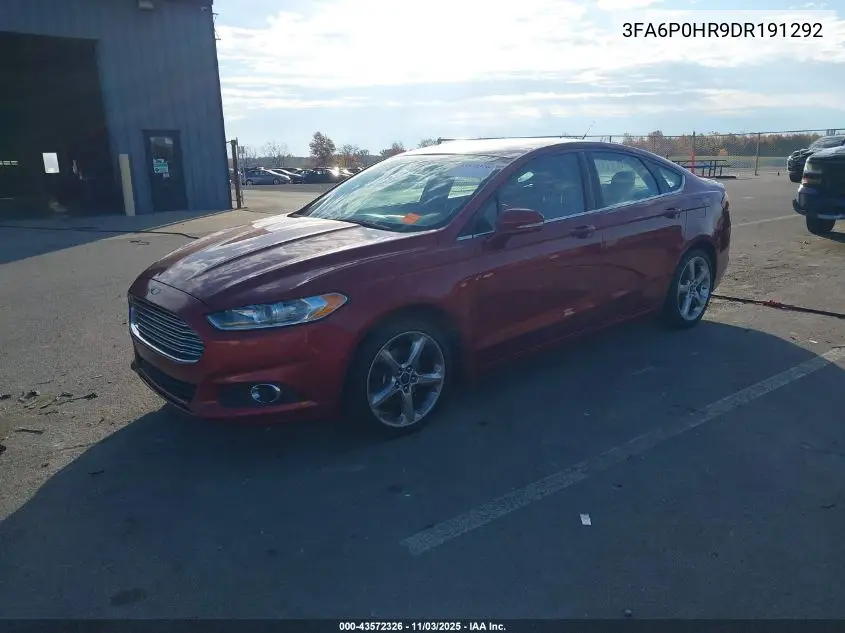 3FA6P0HR9DR191292 2013 Ford Fusion Se